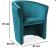Кресло SIGNAL TM-1 Velvet Bluvel 85 бирюзовый/венге