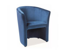 Кресло SIGNAL TM-1 Velvet Bluvel 86 темно-синий/венге