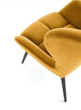 Кресло HALMAR TYRION горчичный/черный Кресло HALMAR TYRION горчичный/черный