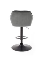 Стул барный HALMAR H103 серый/черный
