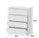 Комод NN Мебель (МС Денвер К) Белый, 4 ящ. SAFE