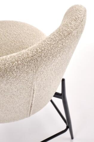 Стул барный HALMAR H126 бежевый/черный