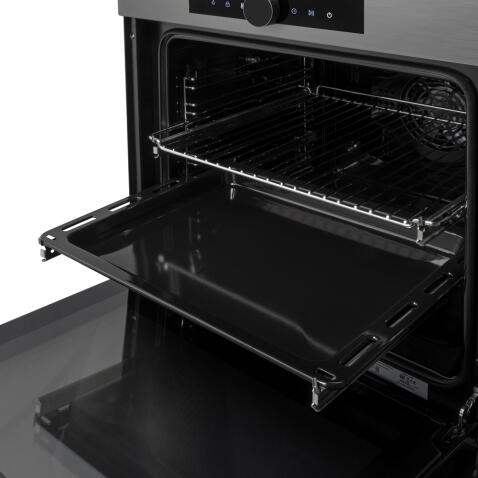 Духовой шкаф электрический ZORG TECHNOLOGY MUN616 black+gray