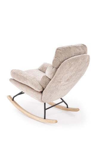 Кресло-качалка HALMAR GIORGIO бежевый/черный/натуральный