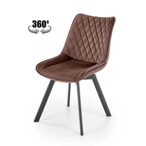 Стул HALMAR K520 мокко/черный, поворотный