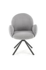 Стул HALMAR K498 серый/черный, поворотный