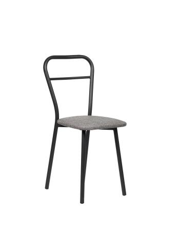 Стул ВВР Браун серый/черный, рогожка