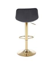 Стул барный HALMAR H120 черный/золотой