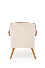 Кресло HALMAR PASTORE светло-серый/светлый орех