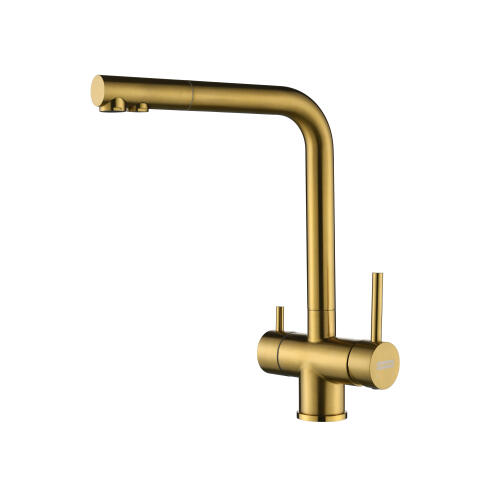 Смеситель для кухни ARFEKA GEMINIA Gold PVD