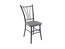 Стул ВВР Трилогия Серый/черный, экокожа