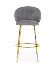 Стул барный HALMAR H116 серый/золотой