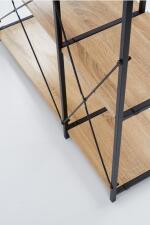 Стеллаж HALMAR REG19 дуб сонома/черный