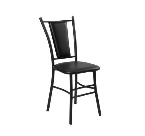 Стул ВВР Марсель Черный/черный, экокожа
