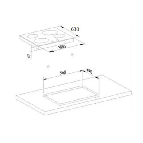 Поверхность электрическая WEISSGAUFF HV 640 BA