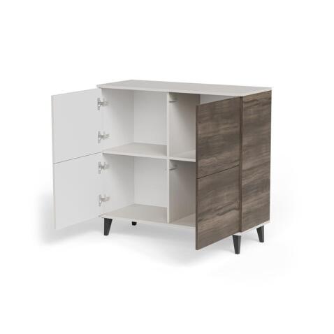 Комод HALMAR RANDOM 2 KM-2 кашемир/орех/черный