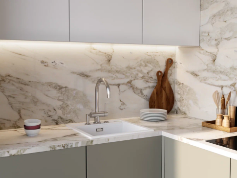 Смеситель для кухни Omoikiri Yamada-BN нержавеющая сталь