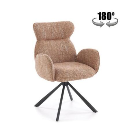 Стул HALMAR K571 корица/черный, поворотный
