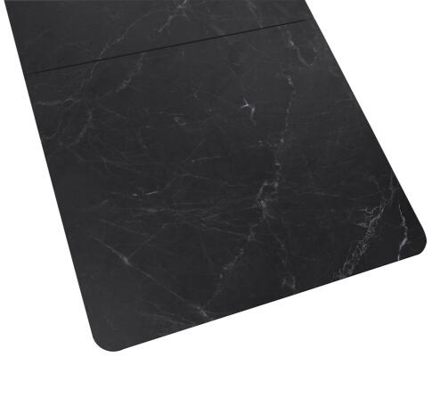 Стол Sheffilton SHT-T76 серый мрамор/черный