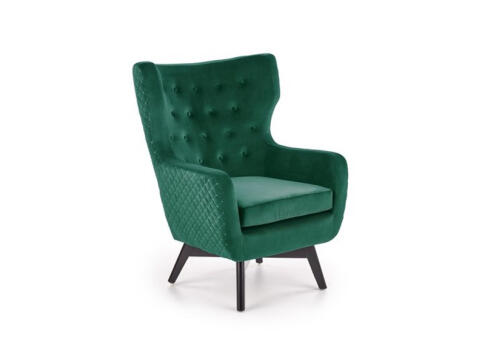 Кресло HALMAR MARVEL темно-зеленый/черный