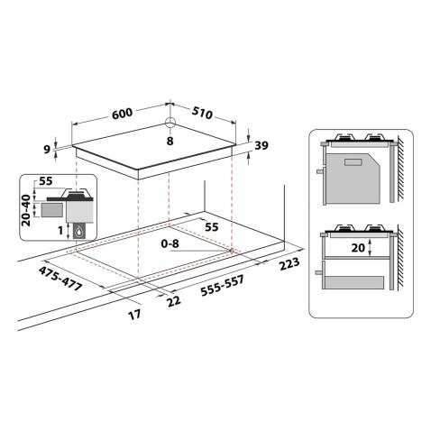 Поверхность газовая WHIRLPOOL GMT 6422 OW