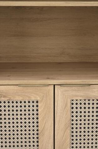 Стеллаж HALMAR BORNEO REG-1 дуб артизан/черный