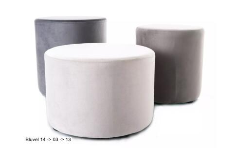 Пуф SIGNAL DOTI B Velvet Bluvel 13 серый