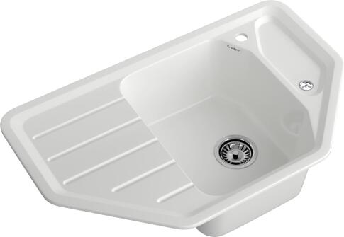 Кухонная мойка GRANFEST CORNER C-800E иней
