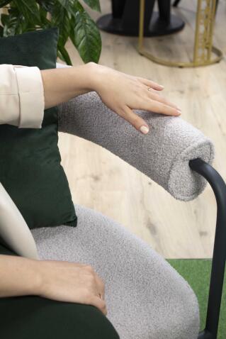 Кресло Sheffilton SHT-AMS120 светло-серый/антрацит