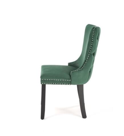 Стул HALMAR ALDA темно-зеленый/черный
