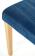 Стул HALMAR DIEGO 3 Monolith 77 синий/дуб медовый