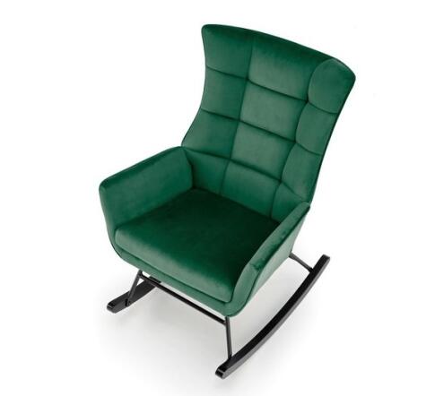 Кресло-качалка HALMAR BAZALTO зеленый