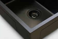 Кухонная мойка из нержавейки BLANTEK LS-5848SNB Snake texture black