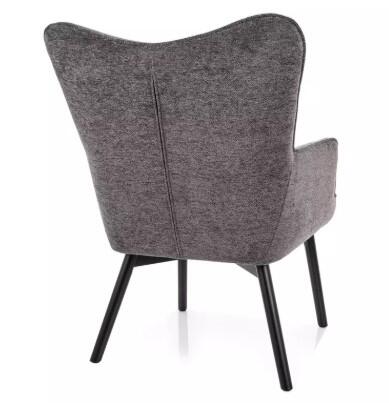 Кресло SIGNAL CARMEN Raven 15 серый/черный мат