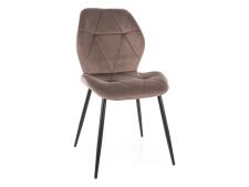 Стул SIGNAL RICK Velvet Bluvel 38 капучино/черный