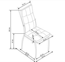 Стул HALMAR K416 темно-зеленый/хром