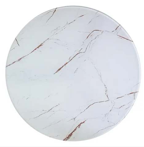 Стол журнальный SIGNAL VEGA B мраморный эффект/черный, 80/45