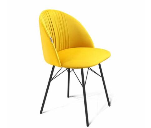 Стул Sheffilton SHT-ST35-1/S64 имперский жёлтый/чёрный муар Стул Sheffilton SHT-ST35-1/S64 имперский жёлтый/чёрный муар