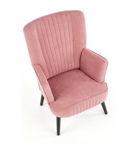 Кресло HALMAR DELGADO розовый/черный