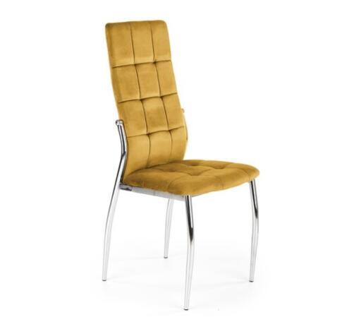 Стул HALMAR K416 горчичный/хром