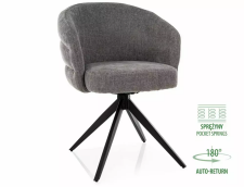 Стул SIGNAL ORES t.252 серый/черный, поворотный