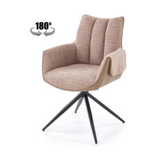 Стул HALMAR K579 коричневый/черный, поворотный
