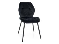 Стул SIGNAL RICK Velvet Bluvel 19 черный/черный