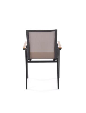 Стул HALMAR FIERRO черный/серый/коричневый