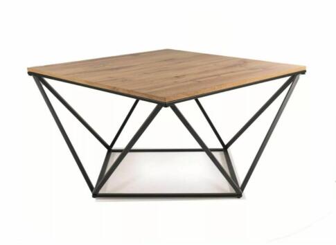 Стол журнальный SIGNAL SILVER A дуб артизан/черный, 80/80