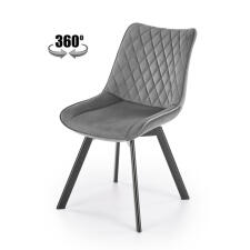 Стул HALMAR K520 темно-серый/черный, поворотный