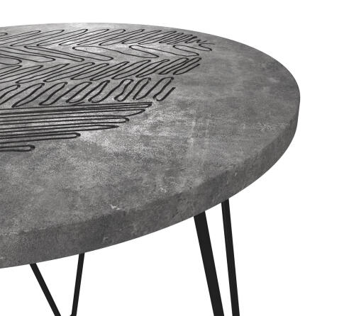 Стол журнальный Sheffilton SHT-CT79-1 мокрый асфальт/черный муар