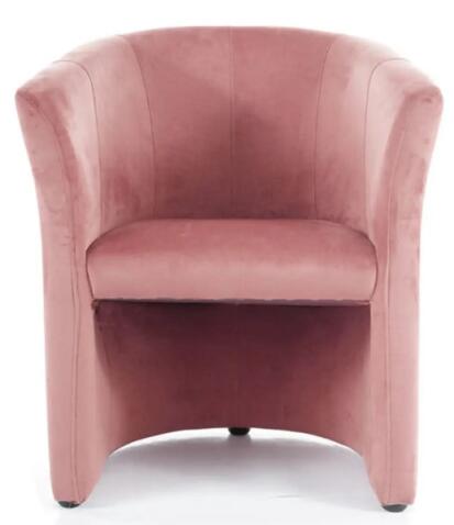 Кресло SIGNAL TM-1 Velvet Bluvel 52 античный розовый/венге
