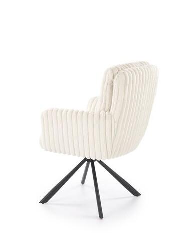 Стул HALMAR K572 кремовый/черный, поворотный