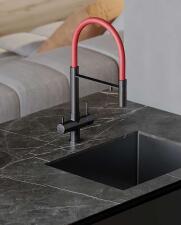 Смеситель для кухни Omoikiri Kanto GM вороненая сталь